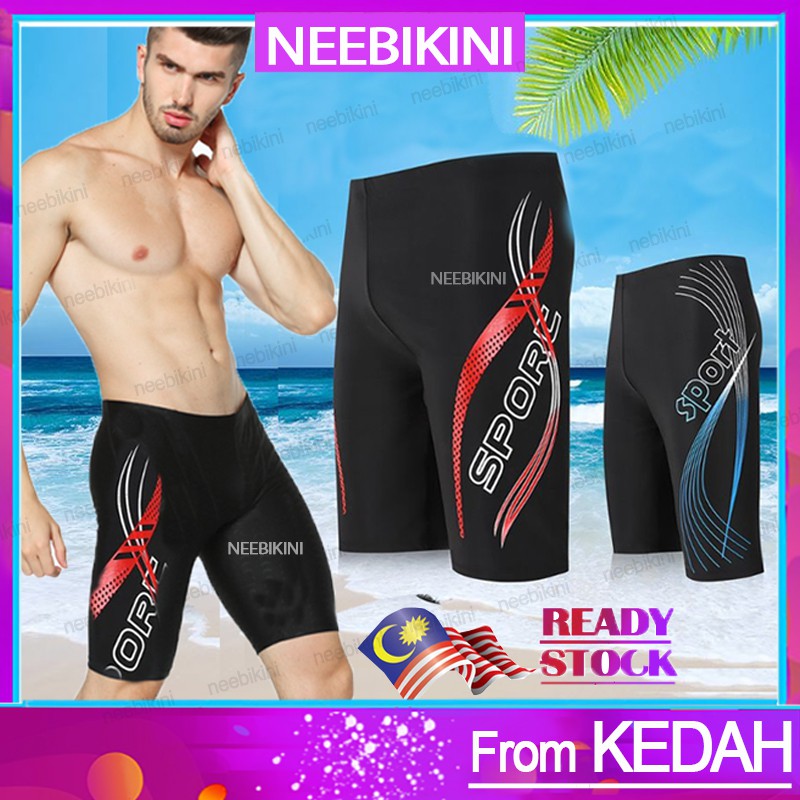 K4 Man Swim Shorts Swimming Pants Men Sporty Swim Briefs Seluar Renang