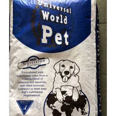 Universal world pet dog food/makan anjing/adult dog food/dog food 20kg apro  iq dog smart heart alpo pedigree