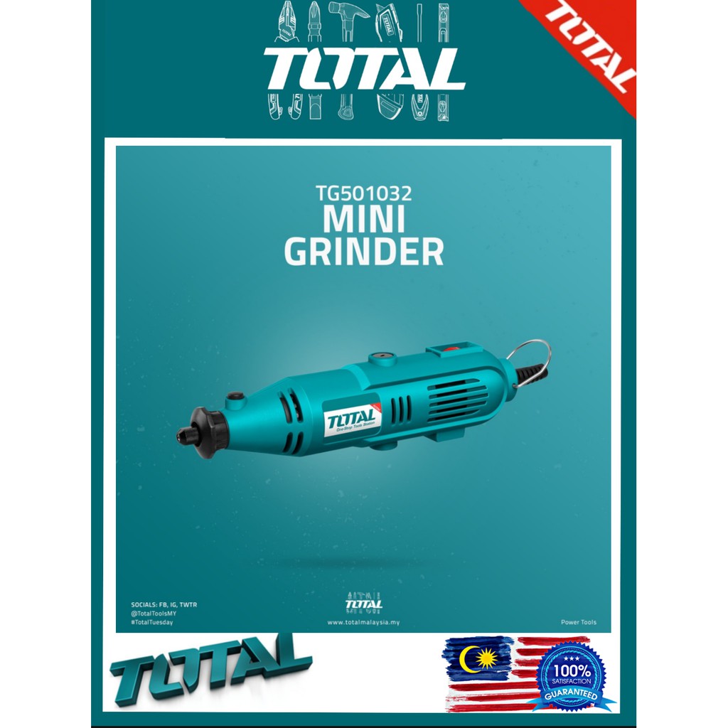 TOTAL Tools Mini Grinder130w - TG501032 