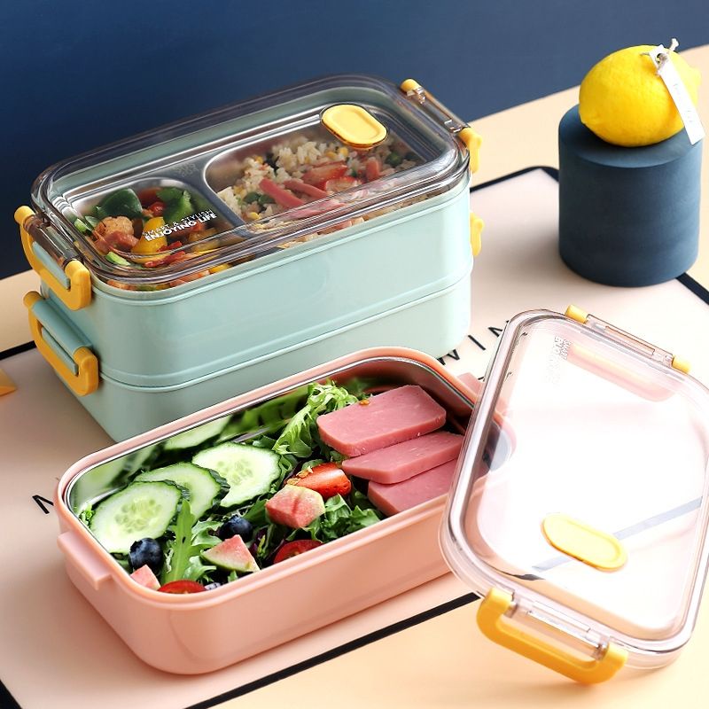 🦁Ready Stock🦁 Japanese Style Multi-Layer Portable Bento Box Anti-Hot ...