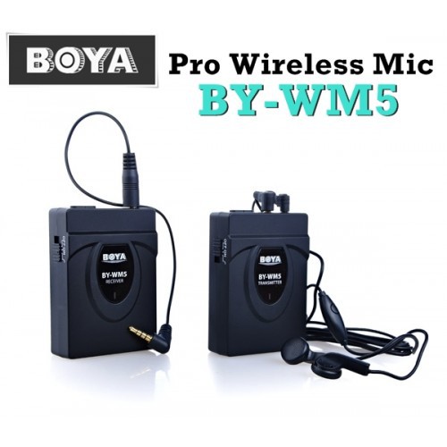 BOYA BY WM5 Wireless Microphone Mic for Canon Nikon Camera