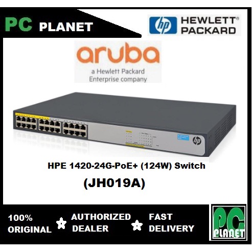 HPE 1420-24G-PoE+ (124W) Switch (JH019A) | Shopee Malaysia