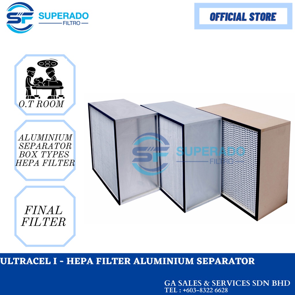 AIR FILTER, ALUMINIUM SEPARATOR HEPA FINAL FILTER ,AHU,AIR CONDITIONING