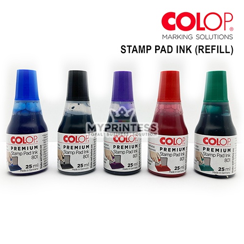 MYPRINTESS COLOP Premium Stamp Pad Refill Ink 801 25ml Shopee Malaysia