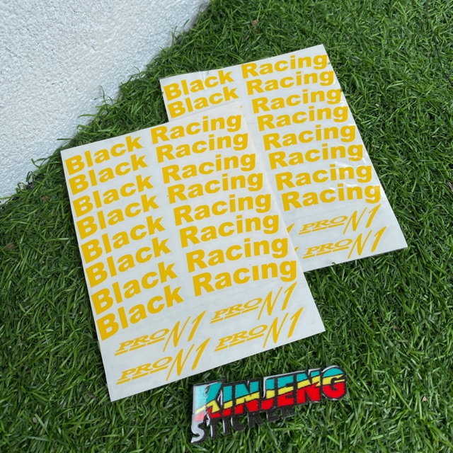 STICKER BLACK RACING | Shopee Malaysia
