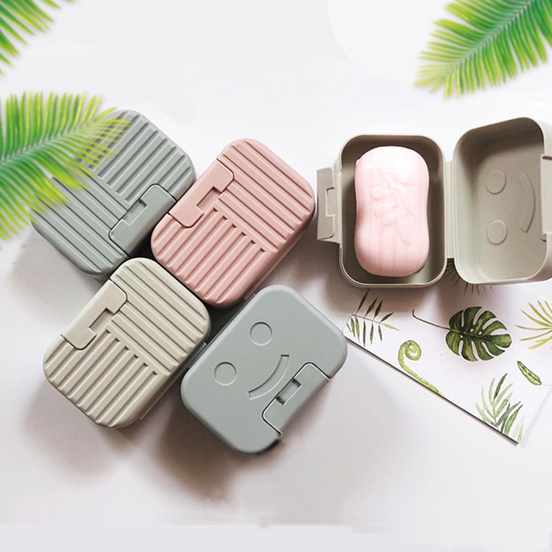 Creative Travel Portable Soap Box Clamshell Smiley Face Large Thickened ...