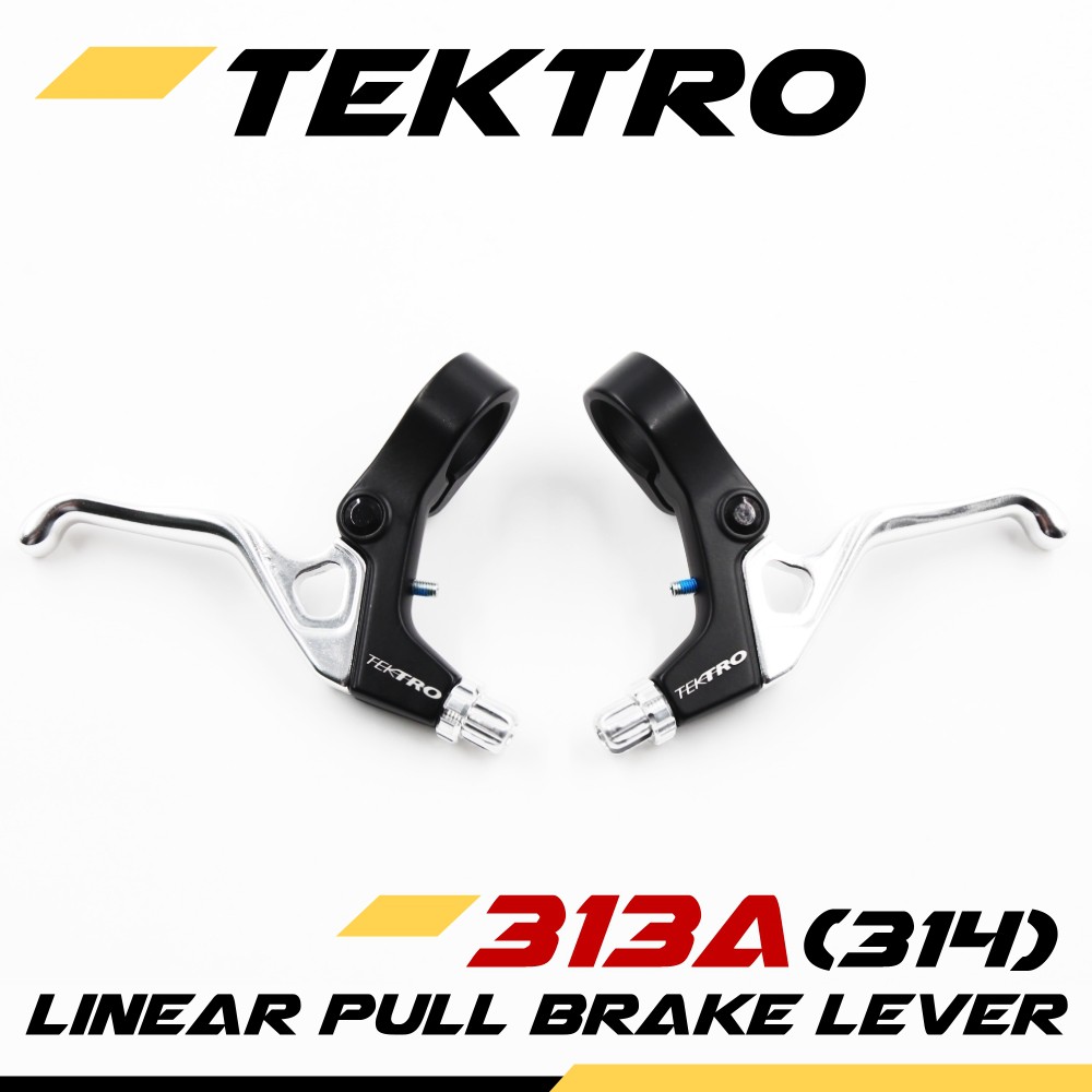 NEW Tektro 313A 314 BMX Bike Linear Pull Brake Lever Pair Black Silver Shopee Malaysia