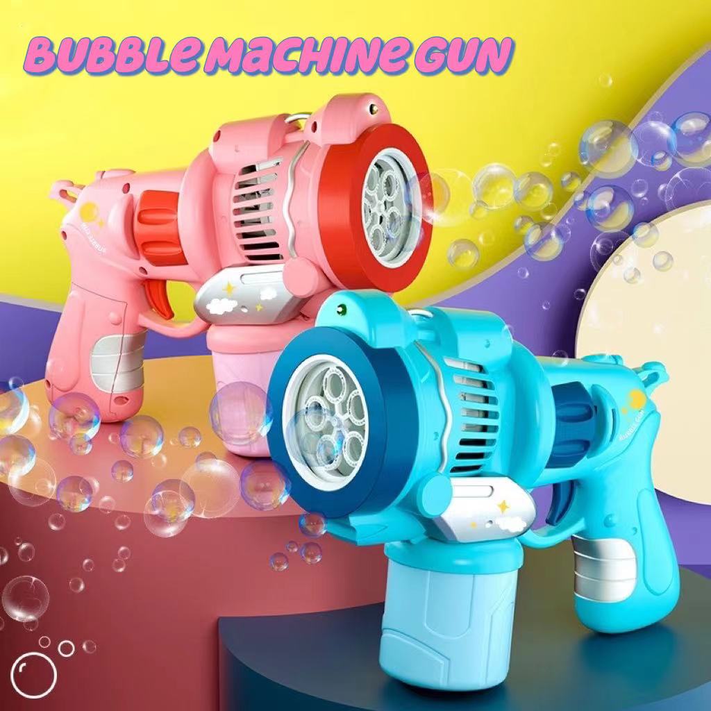 🇲🇾🐻Electric Bubble Machine Gun Soap Water Bubbles Maker Machine Magic