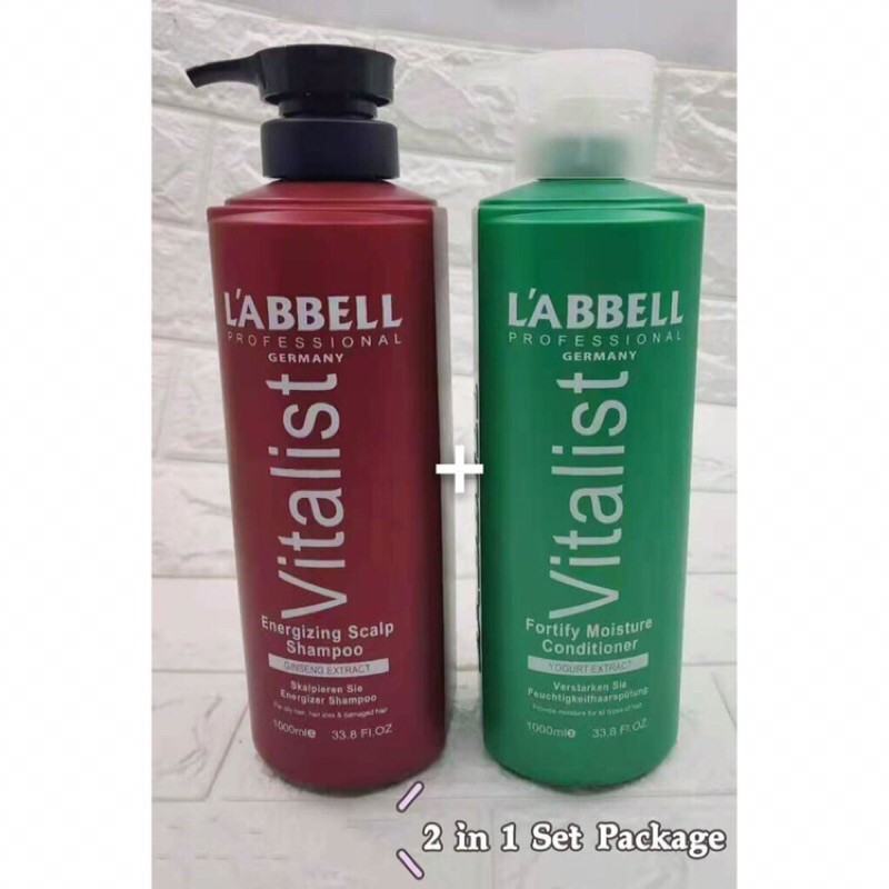 ( 2 in 1 set ) Labbell Shampoo 1000ML + Labbell Conditioner 1000ML ...