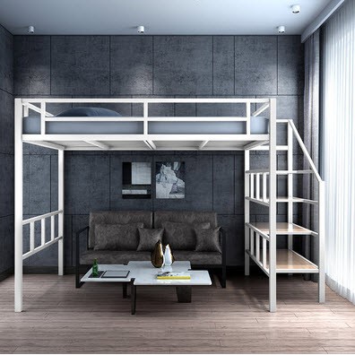 EKSENSE Metal Loft Bed Frame Double Decker Bunk Bed Rangka Katil 2 Dua ...