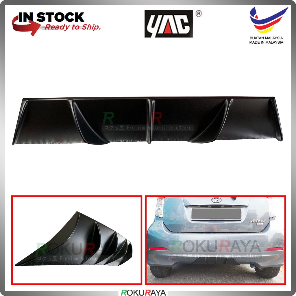 [MATTE BLACK] Perodua Myvi (1st Gen) Vortex Generator Aerodynamic Rear ...
