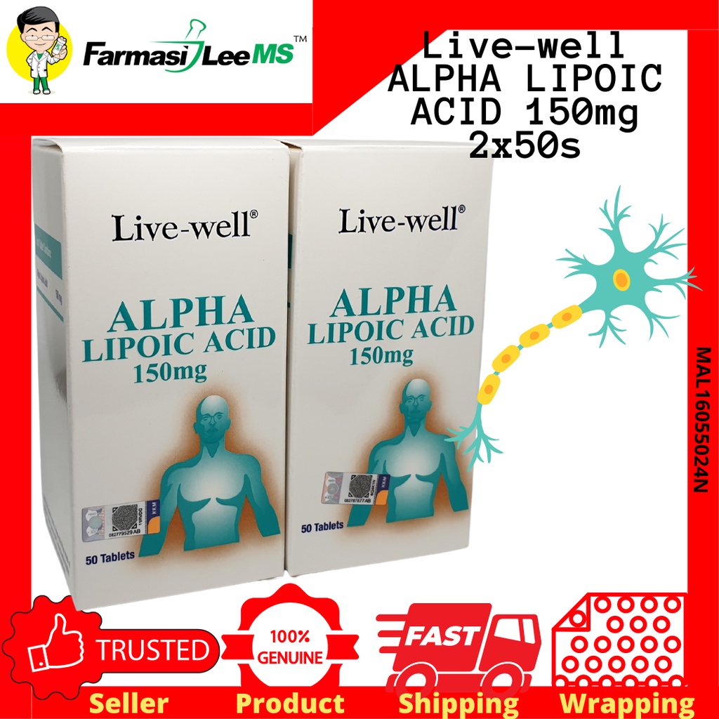 Livewell Alpha Lipoic Acid 50/100 tablets (Exp 01/2024) Shopee Malaysia