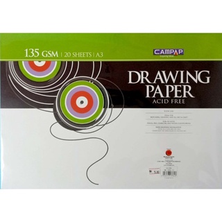 Campap A3 Drawing Paper 20 Sheets 135gsm/165gsm/200gsm