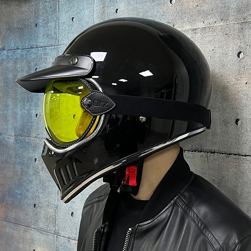 Retro motorcycle helmet | Shopee Malaysia