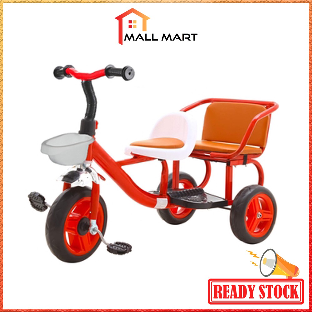 MallMart MT023 Baby Stroller Children Double Outdoor Kids Two Seater Tricycle Twins Cart Infant Lightweight Stroller Shopee Malaysia