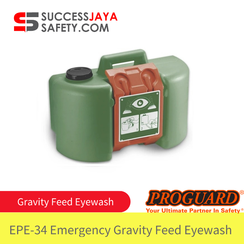 Proguard Emergency Gravity Feed Eyewash EPE-34 Bottle Work Safety ...