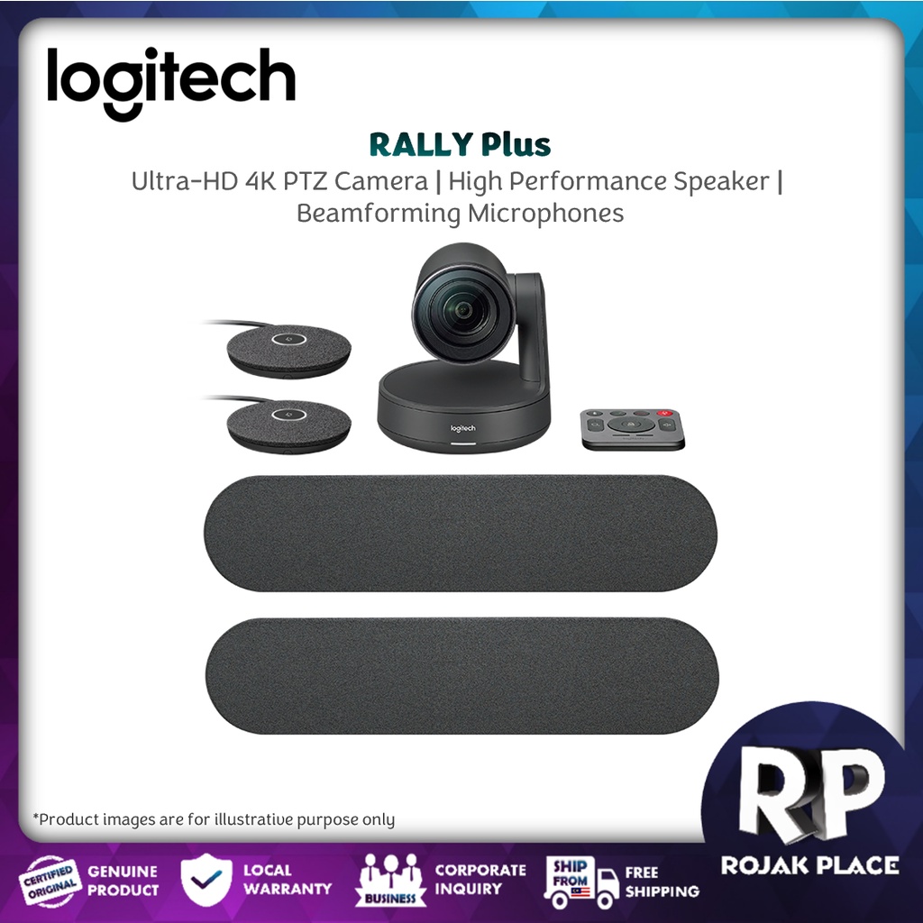 Logitech Rally Plus Premium Ultra Hd Conference System With Automatic Camera Control Conference 6548