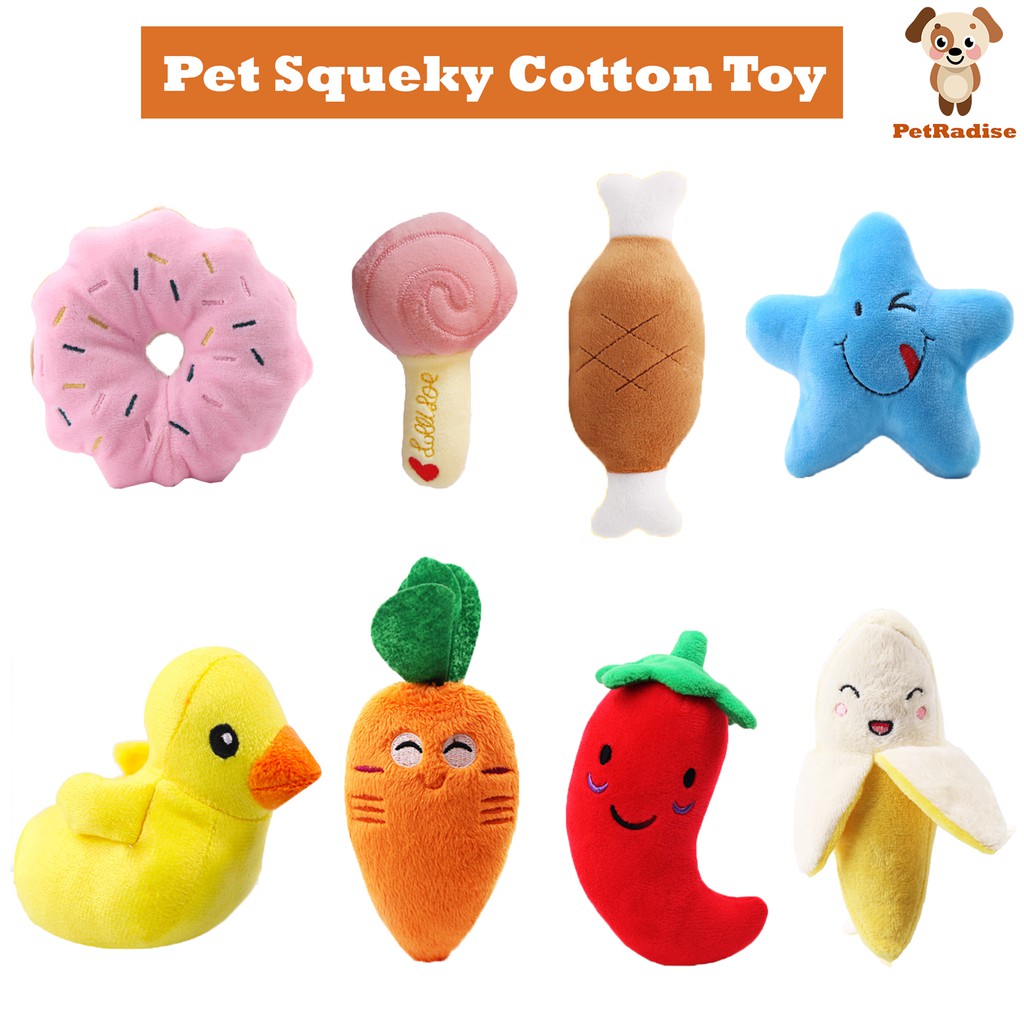 PETRADISE Premium Pet Squeky Cotton Toy Dog Toy Cat Toy Chewing Toys Dog Toys Cat Toys Pet Toy