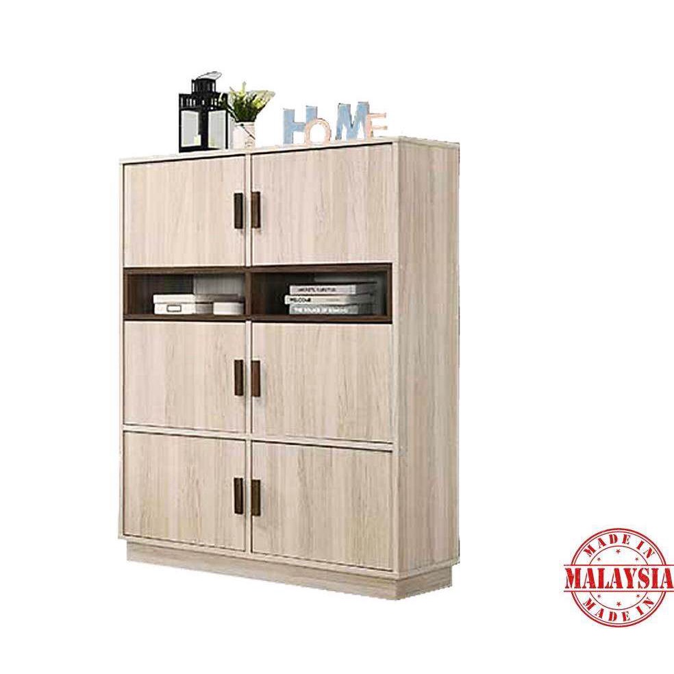 TISO 6 DOOR BOOKCASE BOOK SHELF BOOK CABINET BOOK RACK STORAGE CABINET ...