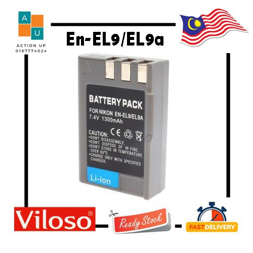 EN-EL9A/EN-EL9 Lithium-Ion Battery Pack (7.4V/1000mAh) | Shopee Malaysia