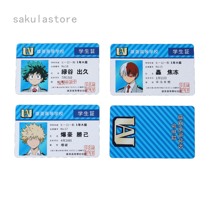 My Boku no hero academia cards My Hero Academia fans collection cards Shopee Malaysia