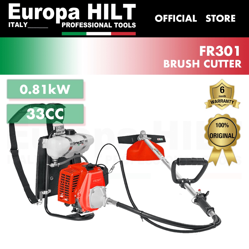 Europa HILT FR301 Brush Cutter C/W Accessories 33CC | Shopee Malaysia