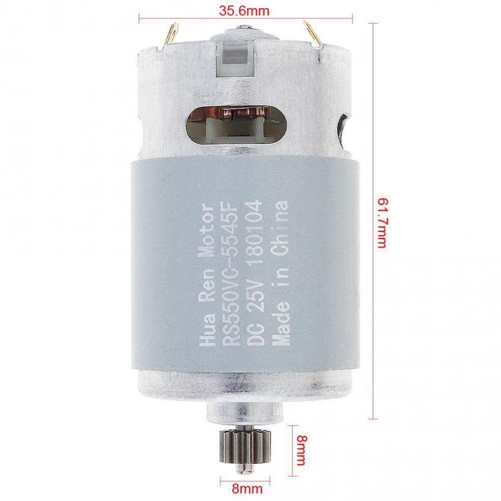 RS550 25V 19500 RPM DC Motor with Two-speed 12 Teeth and High Torque ...