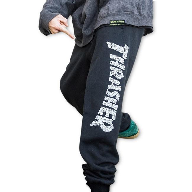 Black thrasher outlet sweatpants