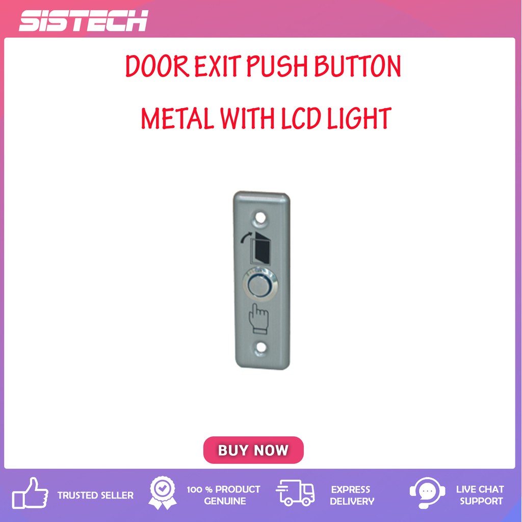 Stainless Steel Door Exit Button With LED Light | Shopee Malaysia