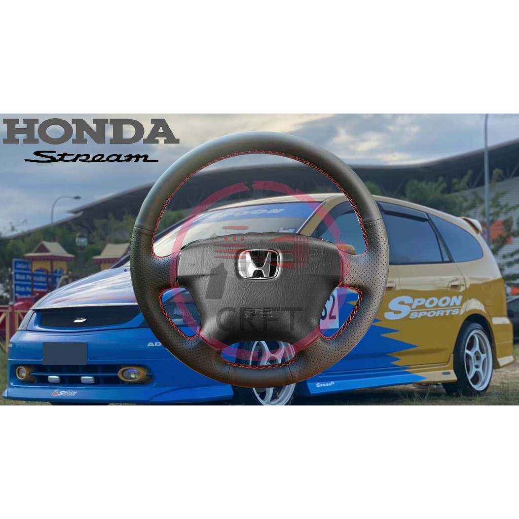 SC464 Stream RN3 K20 2000-2003 honda Custom PU Steering Wheel Covers ...