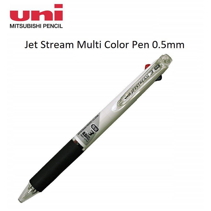Uni JetStream 3 Multi Color Pen 0.5mm (3 variation of barrels available ...