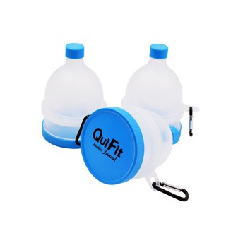 QuiFit Funnel Shaker Protein Powder Container Pillbox 2 Layers  Multifunctional Storage Box For Shakers And Bottles From Mu007, $10.2