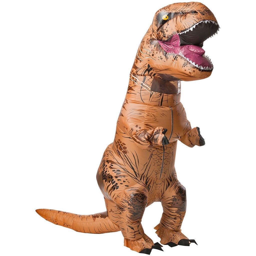 Halloween Carnival Costume Inflatable Dinosaur T-Rex Costume Jurassic World  Park Blowup Dinosaur Cosplay Costume Toy