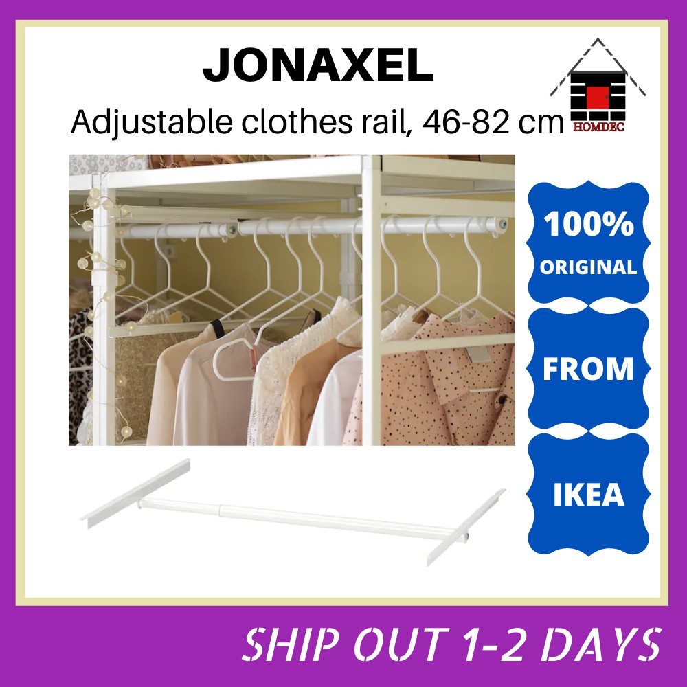 Jonaxel adjustable clothes discount rail