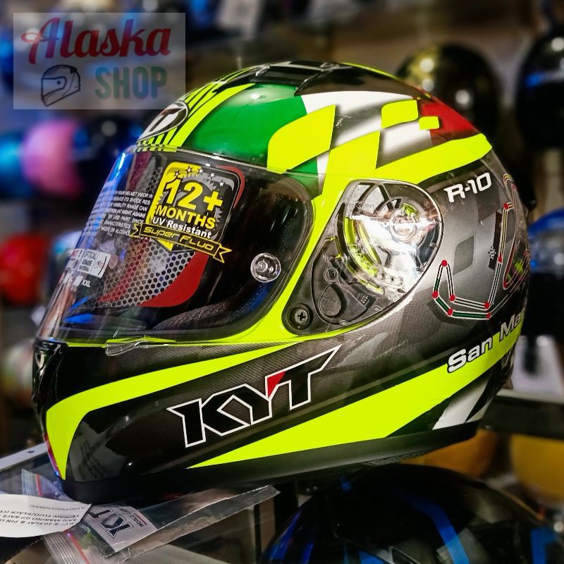 Kyt R10 Sean MARINO CIRCUIT PIN LOCK & FLAT VISOR | Shopee Malaysia