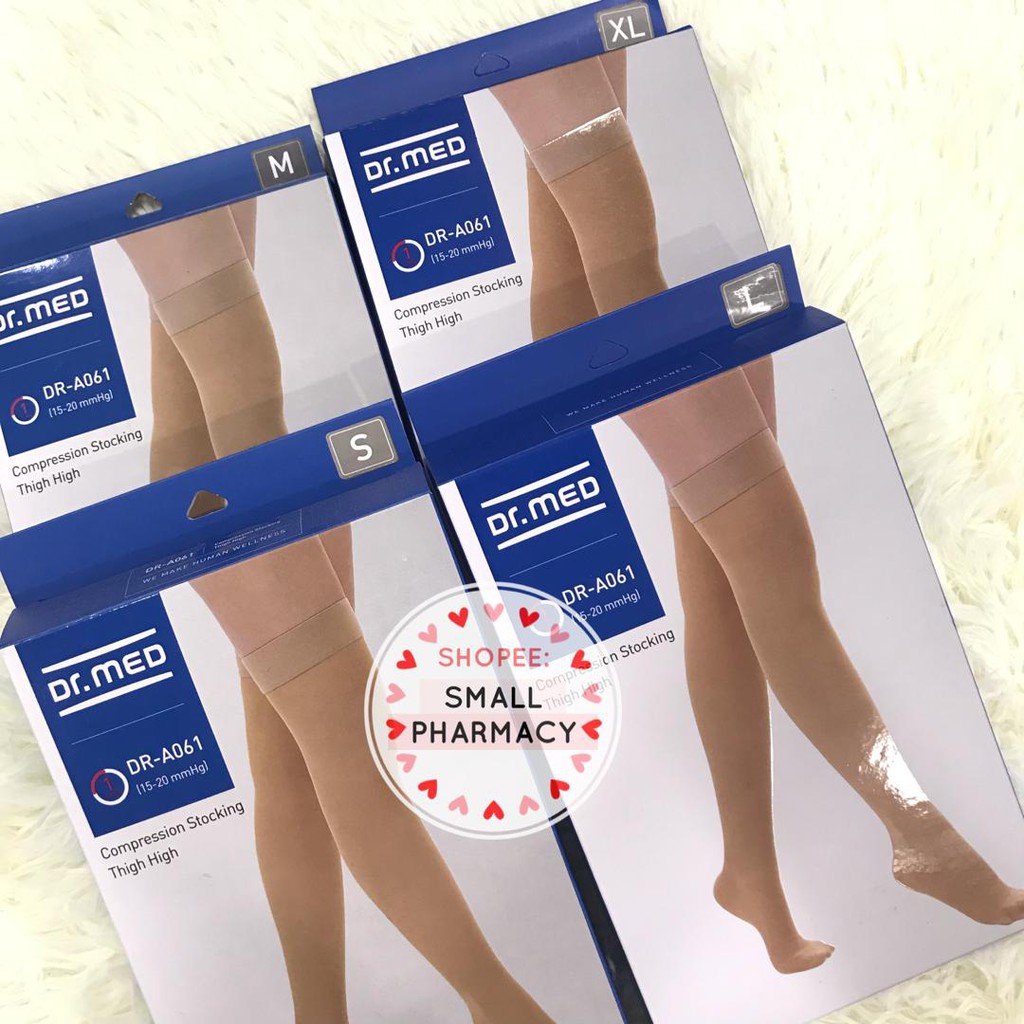 Dr. MED DR-A061 Compression Stocking Thigh High Size S / M / L / XL ...