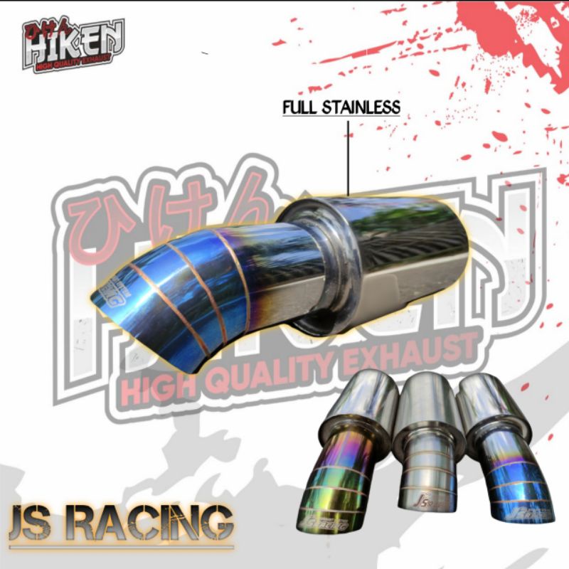 Js RACING Car Exhaust FULL STAINLESS Sound BASS GAHAR | Shopee Malaysia