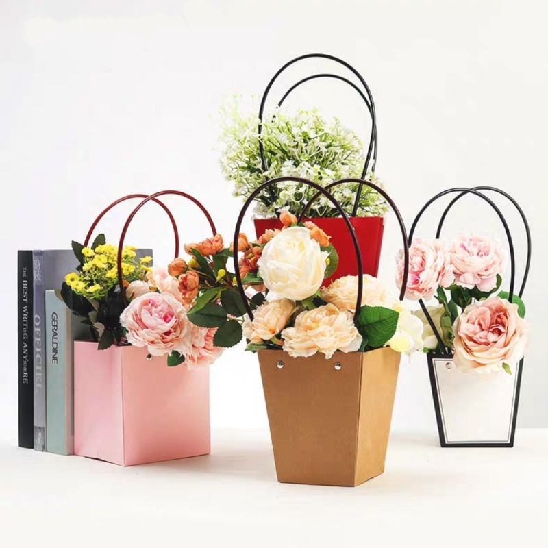 Florist Box Bouquet Flower Boxes Waterproot Paper | Shopee Malaysia