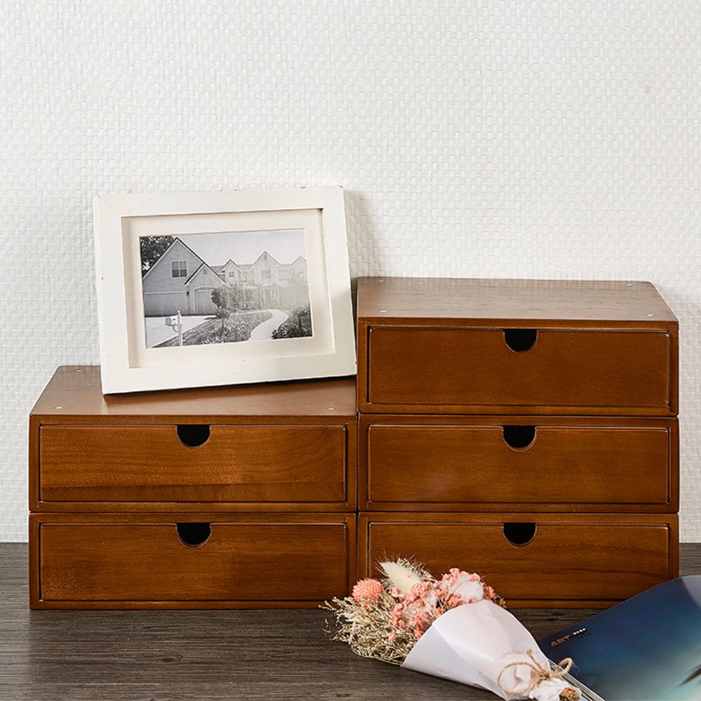 [Ready Stock] Desktop Storage Box Organizer Drawer, Stackable Case for