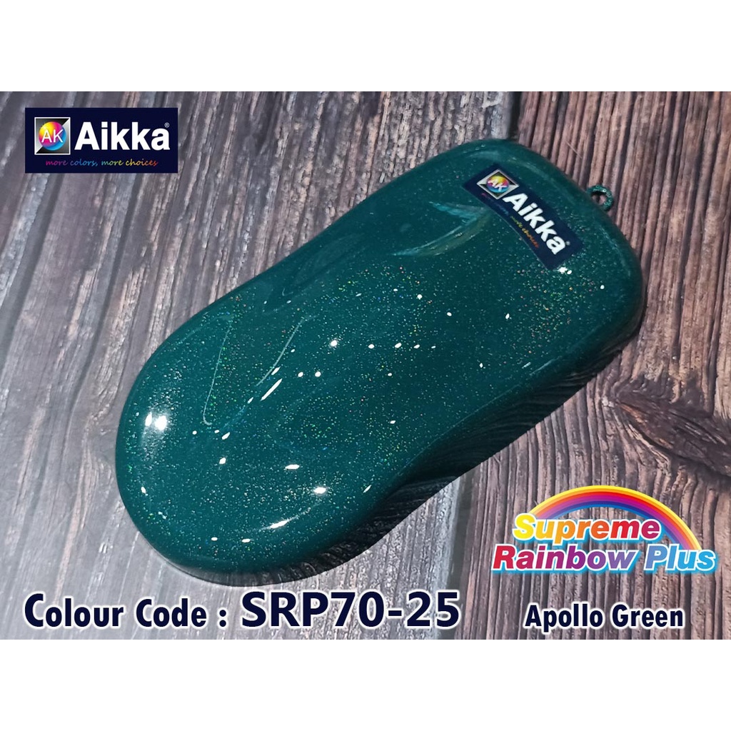 AIKKA SUPREME RAINBOW PLUS SRP70-25 / APOLLO GREEN / Warna Cat Kereta ...