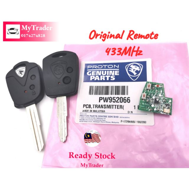 Proton Persona, FLX, Gen2 & VVT Original 433MHz Remote Key | Shopee ...