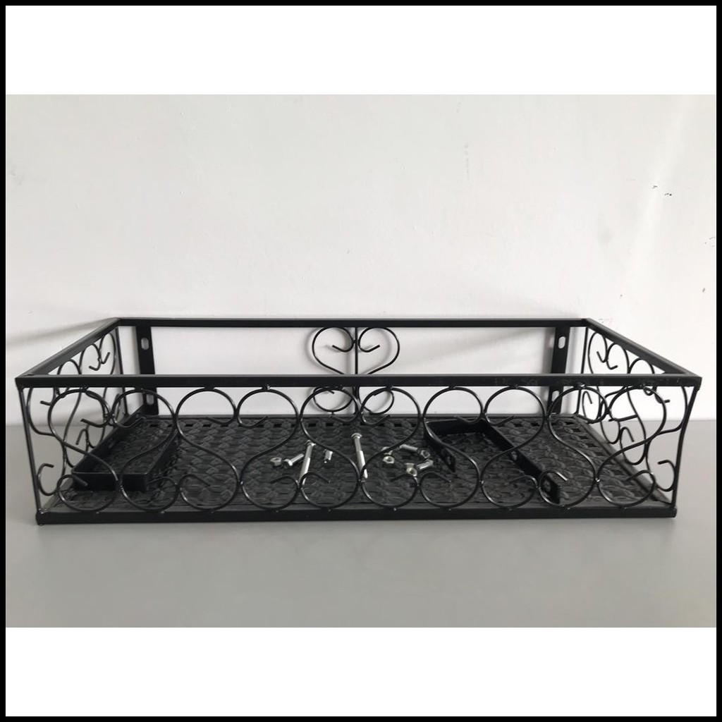 Ready Stock Flower Pot Stand Rack Deck Rail Flowerpot Railing Shelf Balcony Rail Shopee Malaysia 7156