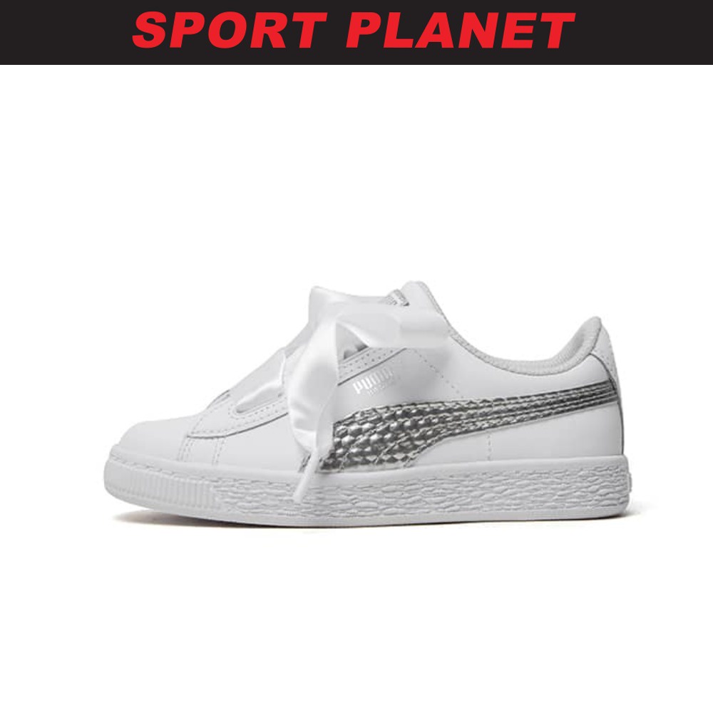 Puma basket heart on sale children's