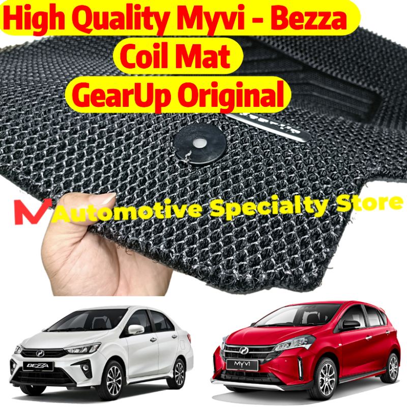 Original Perodua Axia Myvi Bezza Gear Up Coil Mat Carpet Floor Mat Bezza Myvi Perodua Coilmat