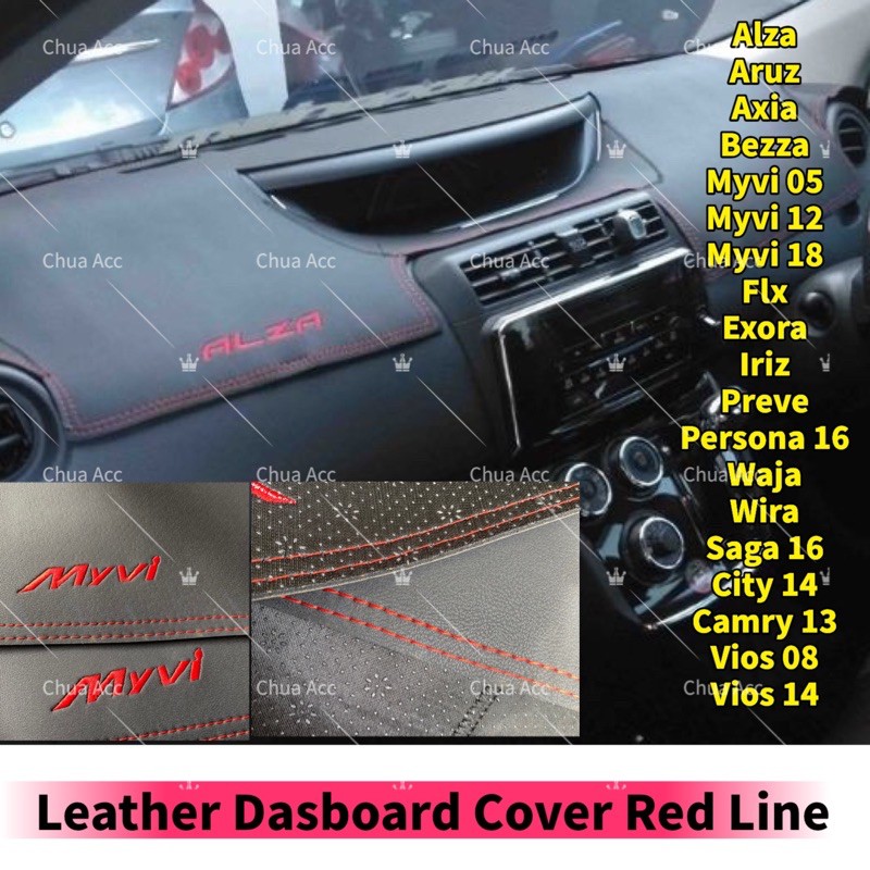 Leather Dasboard Cover City Vios Camry Alza Aruz Axia Bezza Myvi Exora 