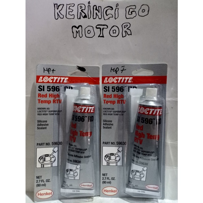 MERAH Loctite RTV 596 RED SILICONE RED LOCTITE SEALER LOCTITE Glue