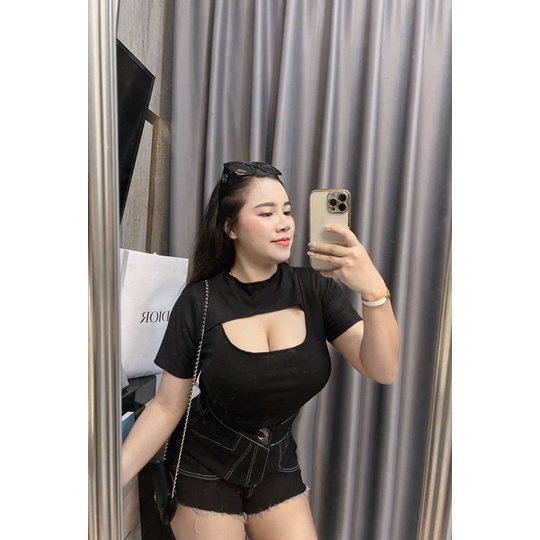 Clothes With Slit Chest Plump Girl Shopee Malaysia