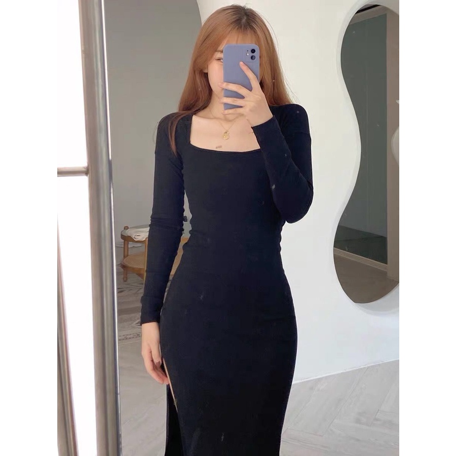 💘Ready stock💘 Women Dress New All-Match Super Slimming Hot Girl ...
