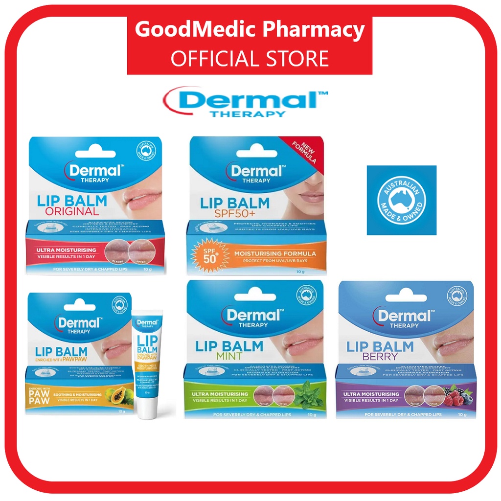 Dermal Therapy Lip Balm Enriched 10g Shopee Malaysia