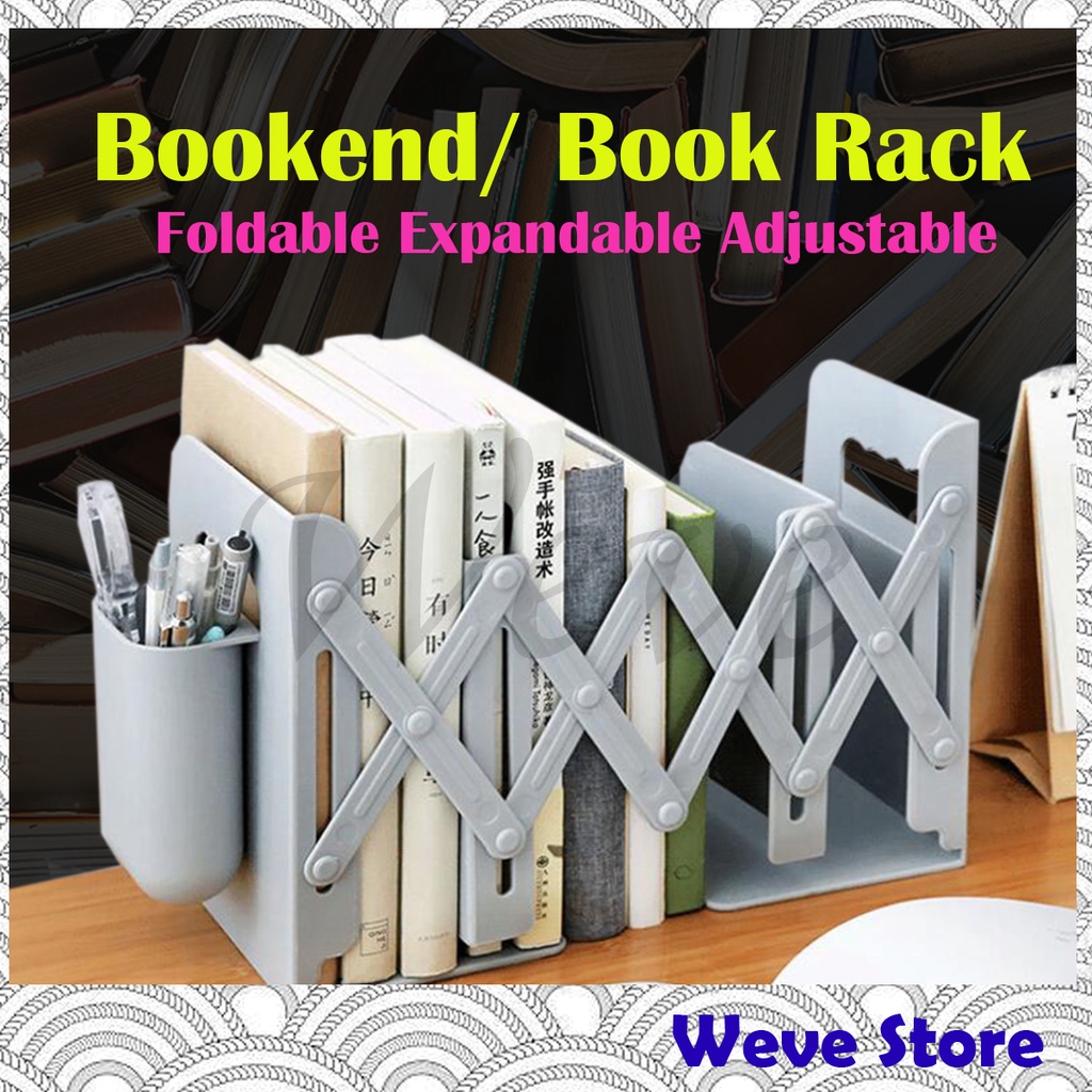 Expendable Adjustable Table Book Shelf Book Stand Book Rack Pen Pencil ...
